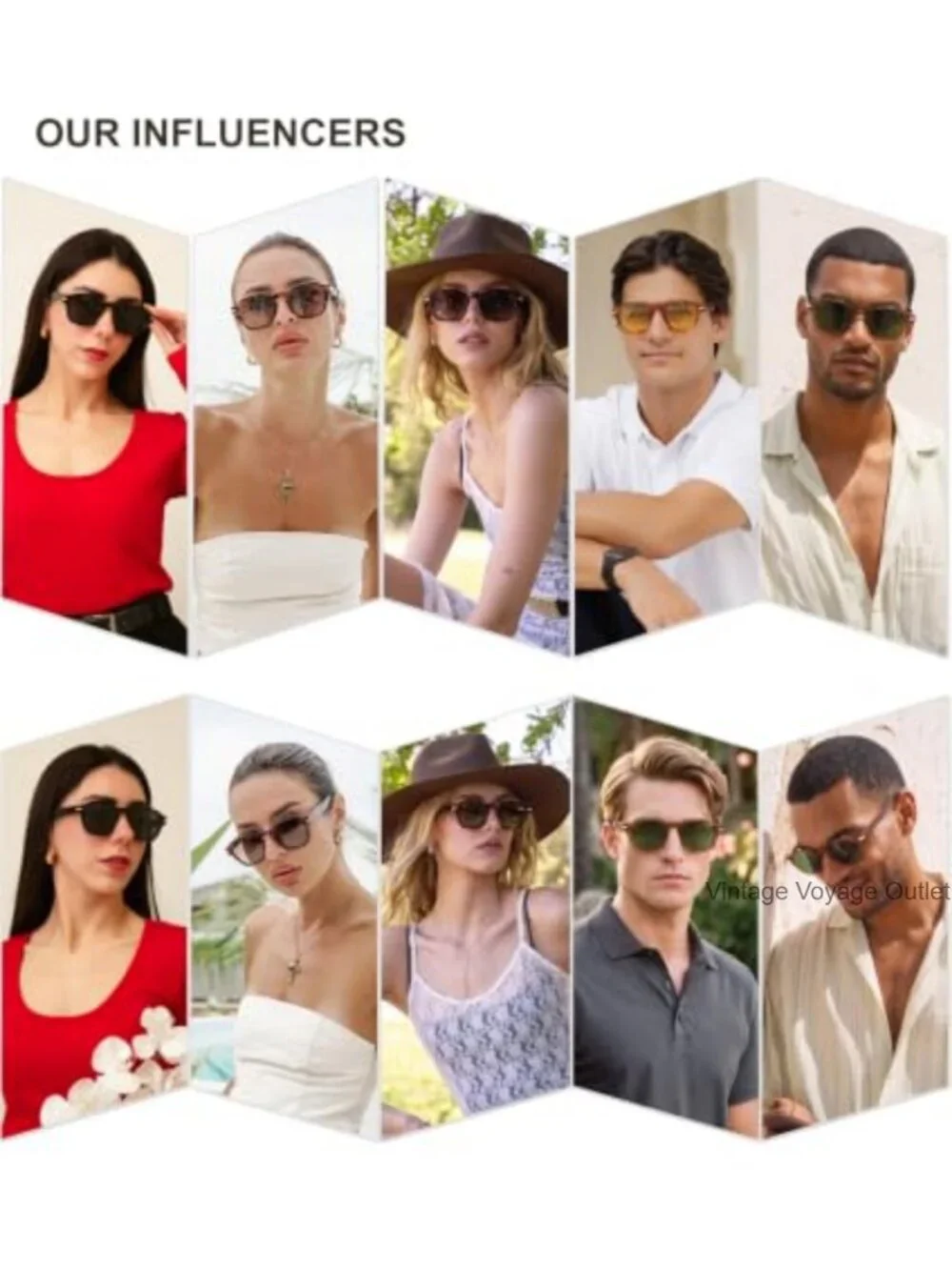 Vintage Retro Square Polarized Sunglasses UV400 for Men Women Driving Shades